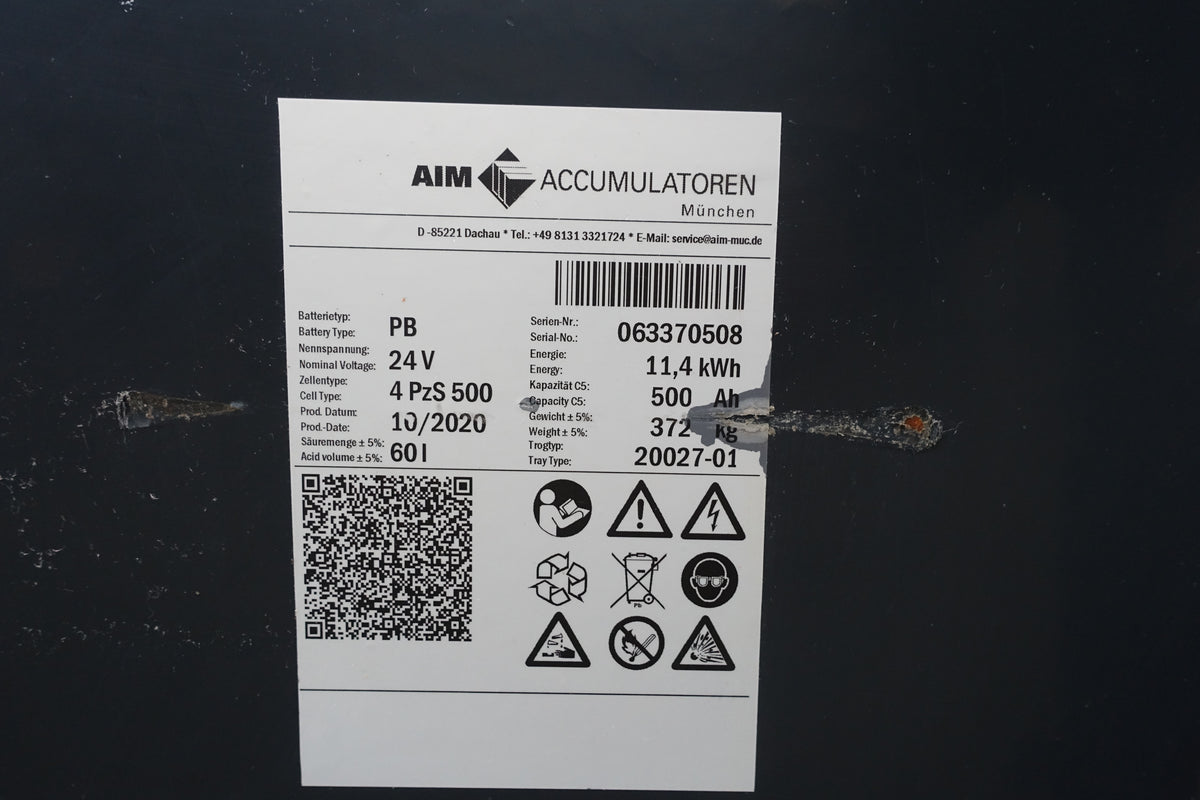 Staplerbatterie 24V 4PzS500