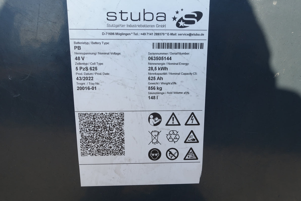 Stuba Staplerbatterie 48V 5PzS625