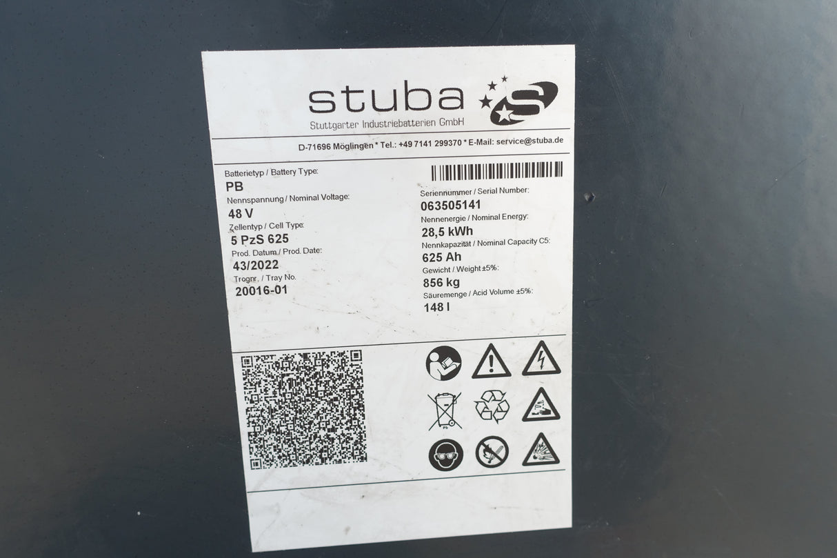 Stuba Staplerbatterie 48V 5PzS625