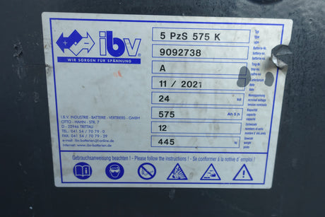 IBV Staplerbatterie 24V 5PzS575