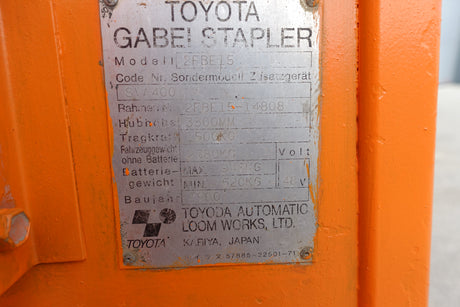 Toyota 2FBE15 TRIPLEX