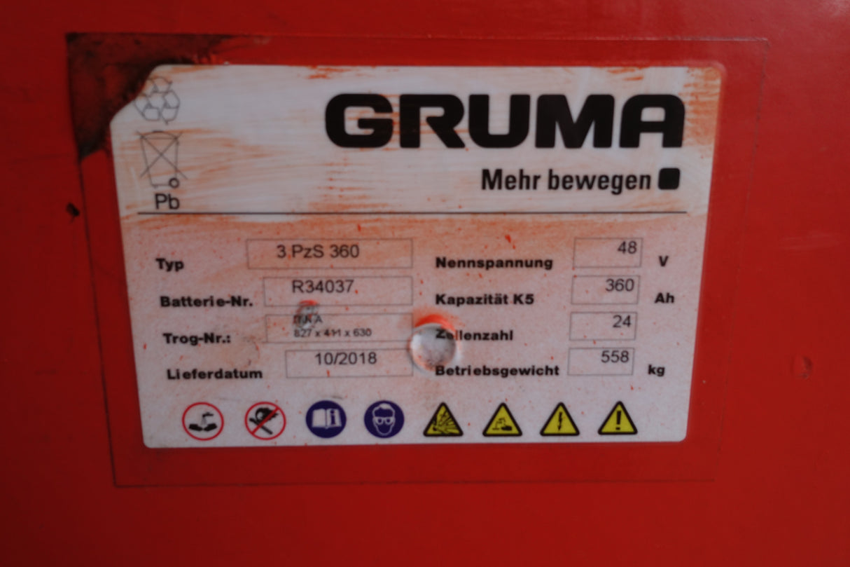 Staplerbatterie 48V 3PzS360