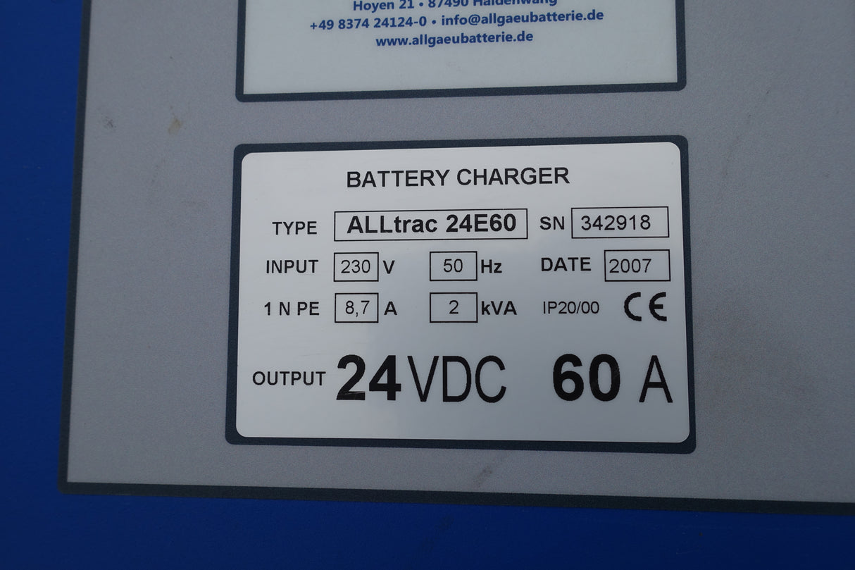 24V 60A Alltrac Plus charger