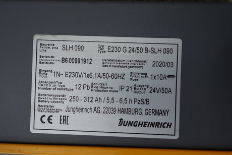 Jungheinrich 24V 50A Jungheinrich SLH090 HF