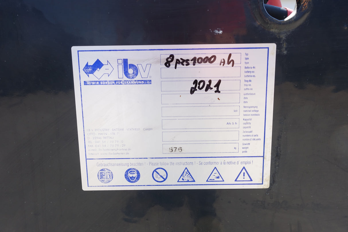 Forklift battery 24V 8PzS1000