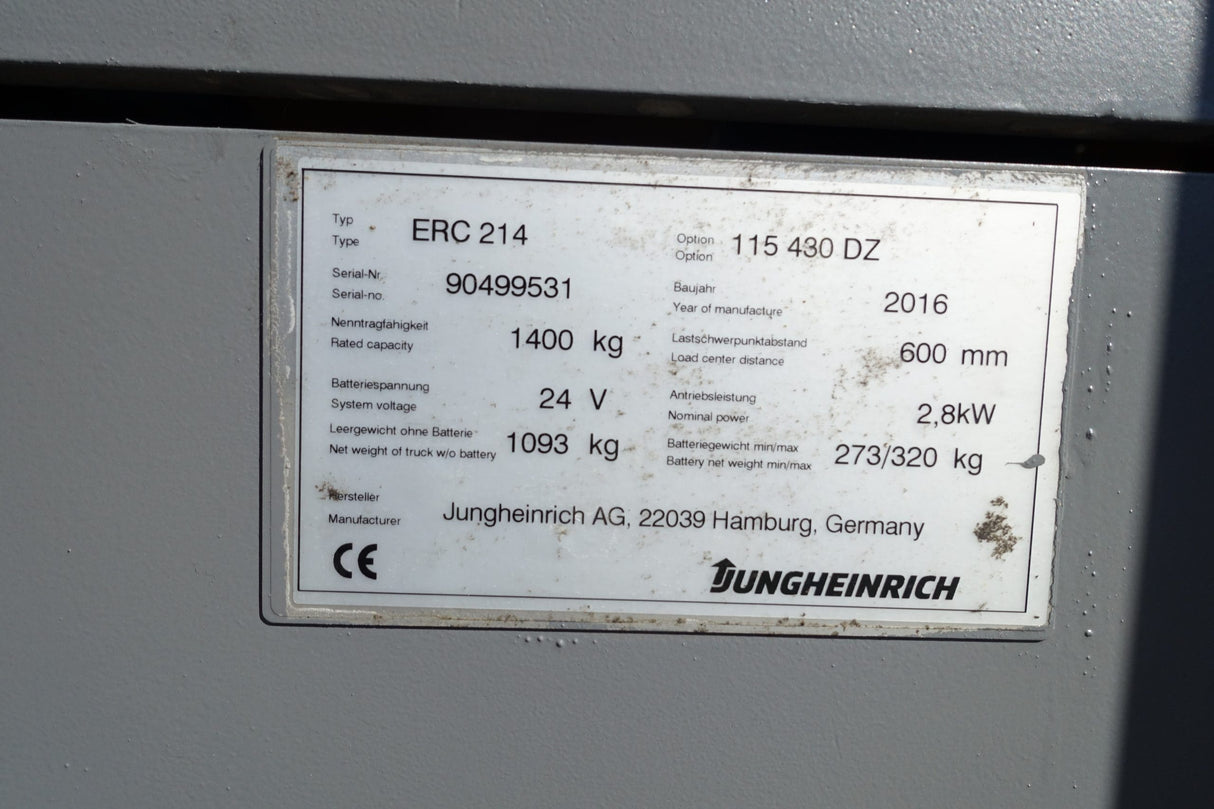 Jungheinrich ERC214 Triplex