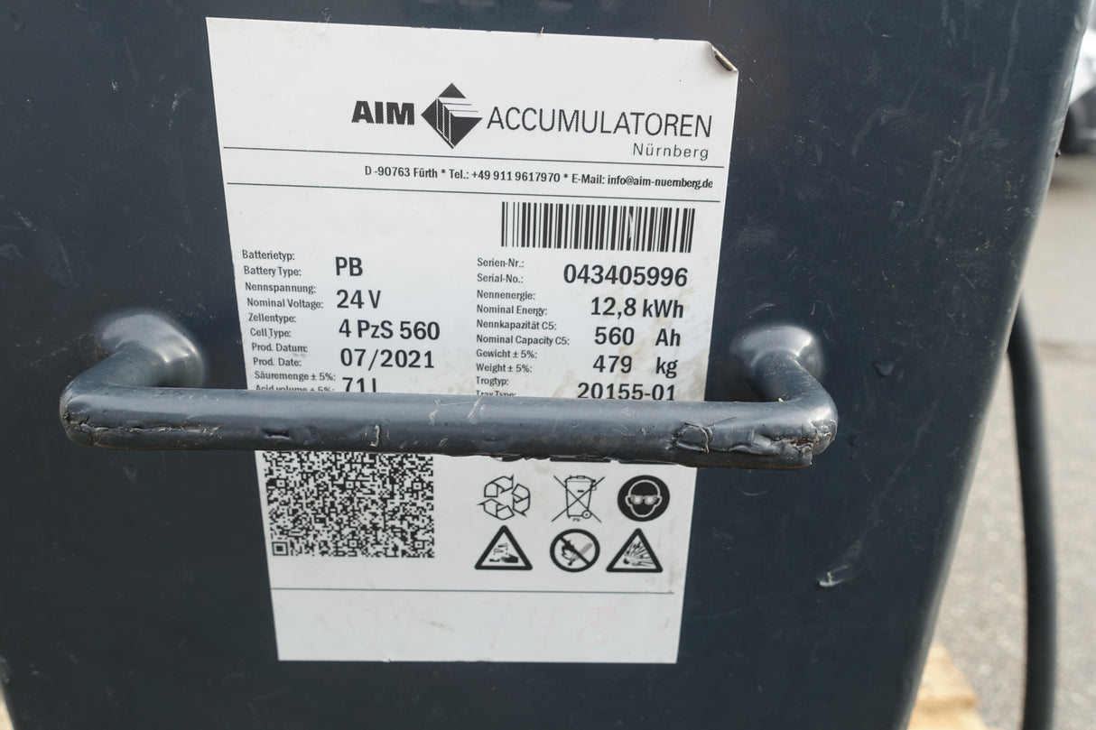 Staplerbatterie 24V 4PzS560